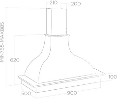 Вытяжка Elica MEMPHIS WH/A/90 FRASSINO